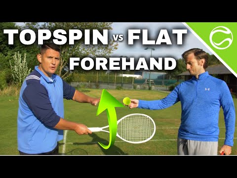 Topspin Forehand vs Flat Forehand in Tennis - Technique & Execution of Tennis Forehand Lesson