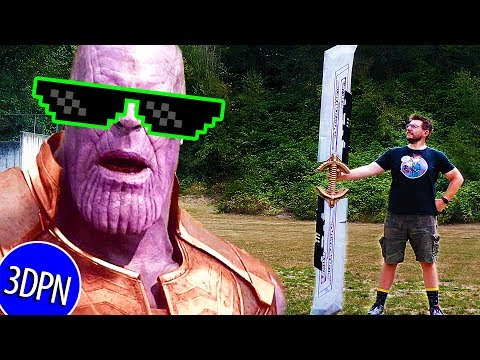 3D Printing a FULL SIZE THANOS SWORD from Avengers Endgame! Video
