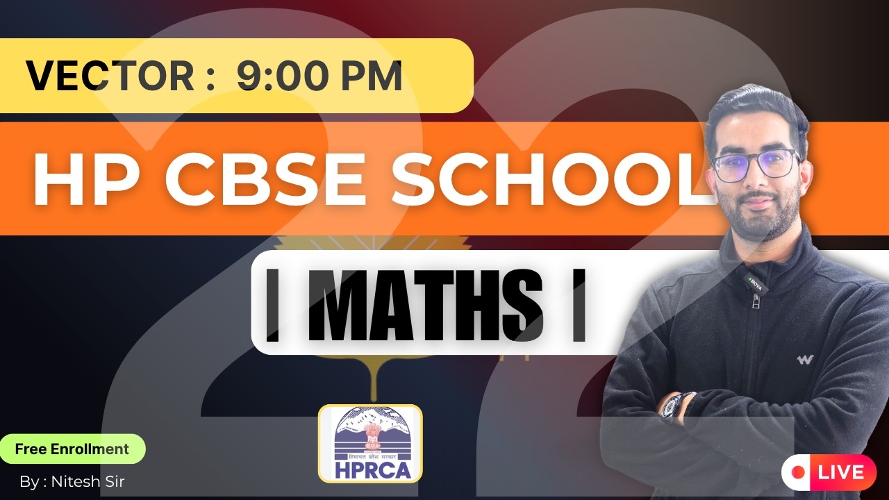 🎯VECTOR | H.P CBSE Maths Teacher,One Shot By Nitesh Sir🔥