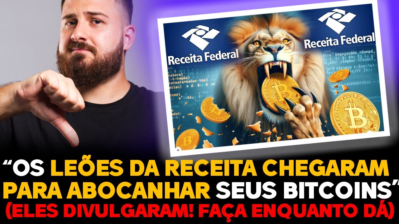 TAXACÃO AS CRIPTOMOEDAS! OS LEÕES DA RECEITA CHEGARAM🚨