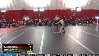 Novice 86 Braxton Walter Midwest Strong Vs Alexiana Martin Parkview Youth Wrestling