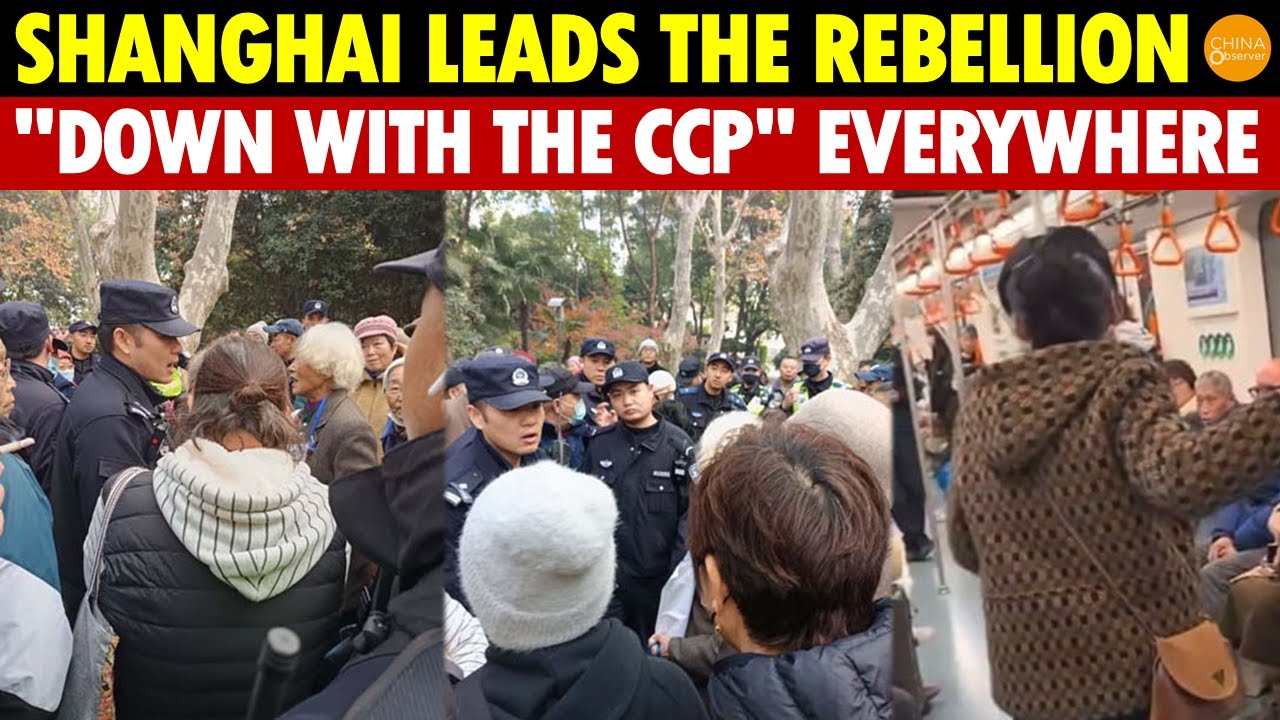 Shanghai Leads the Rebellion, Everywhere Shouting: Down with the CCP