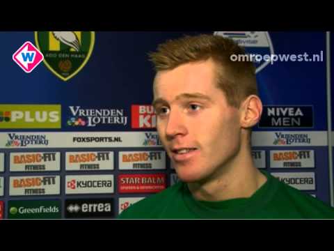Reactie ADO-speler Mike van Duinen na ADO Den Haag - RKC Waalwijk