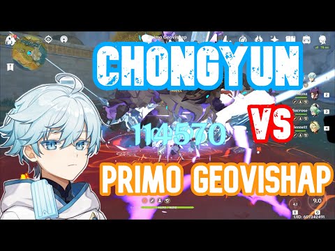 Chongyun vs. Primo Geovishap Lv90 AR 55 | Genshin Impact