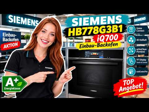 🟢🟢🟢 Siemens HB778G3B1 iQ700 Einbau-Backofen: Air Fry & Pyrolyse im Test!
