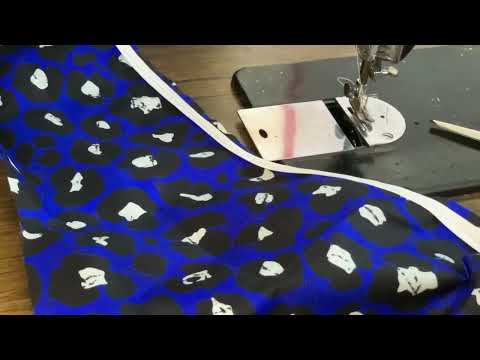 How to sew bias piping between two fabrics |Clean 6 piece skirt sewing tutorial using macrame method