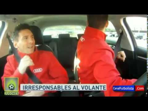 Messi la pasó mal con Piqué al volante