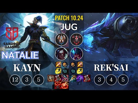 SB Natalie Kayn vs Rek'Sai Jungle - KR Patch 10.24