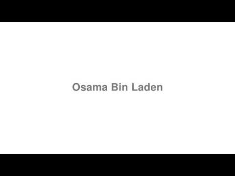 How to Pronounce "Osama Bin Laden"