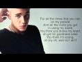 Justin Bieber - Love Yourself Lyrics ft. Ed Sheeran ...