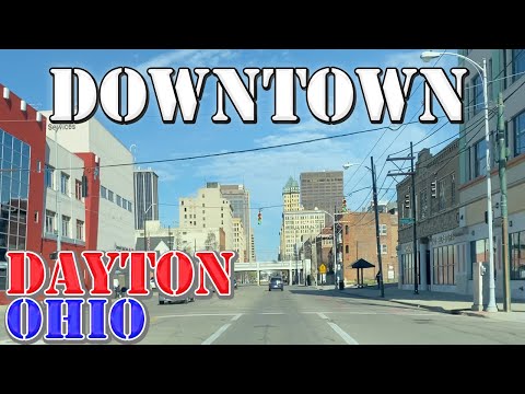 Dayton - Ohio - 4K Downtown Drive