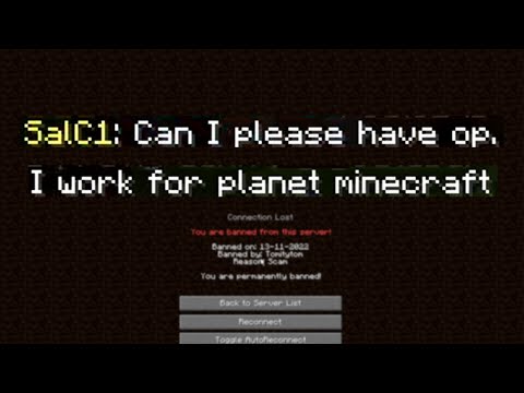 Begging for Admin on Random Minecraft Servers