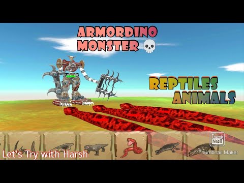 Armordino vs Reptiles Animals , New Armor Monster , Reptiles , Workshop Devil , Taitanaboa , arbs