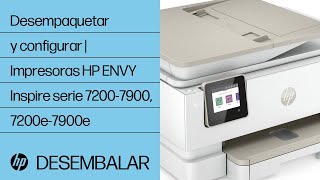 Impresoras HP ENVY Inspire 7200-7900, 7200e-7900e - Configuración de primer uso