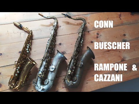 Three Vintage Saxophones