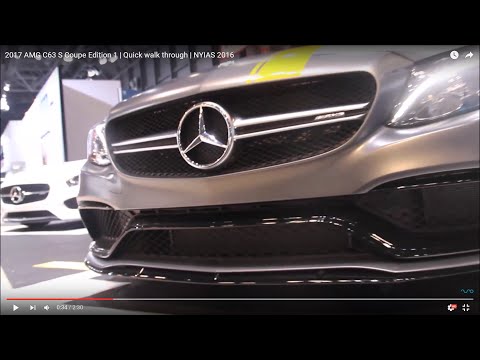 Thumbnail for 2017 AMG C63 S Coupe Edition 1 | Quick walk through | NYIAS 2016 by Mercedes-AMG, SEAT