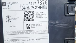 2018 Chevy Equinox Radio Receiver Location and Removal