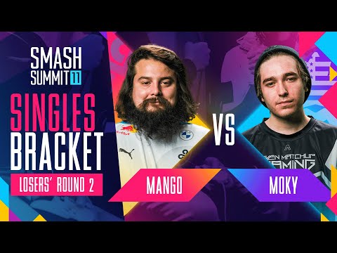 Mang0 vs moky - Singles Bracket: Losers' Round 2 - Smash Summit 11 | Falco vs Fox