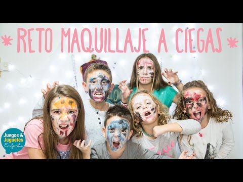 🎨 RETO MAQUILLAJE a CIEGAS en HALLOWEEN 2025 🎃 | Challenge Divertido para NIÑOS