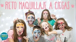Reto de maquillaje a ciegas en Halloween con Familukis