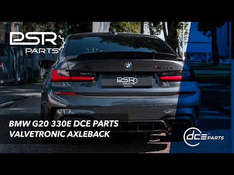 BMW G20 330e || DCE Parts Axleback Rear Muffler Exhaust & OEM Downpipe & OEM OPF