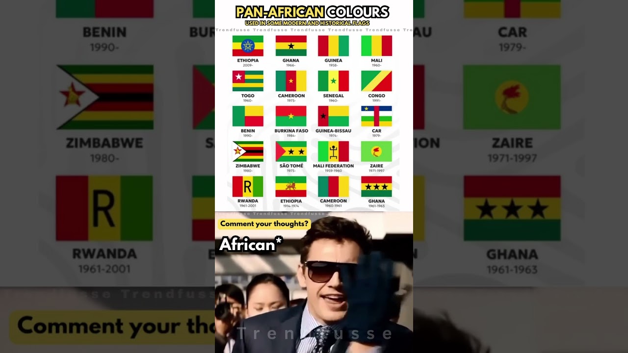 African Flags Inspired by the Pan-African Colors Past & Present Designs