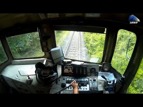 060-DA/ST43 Cabview/Führerstandsmitfahrt: Mecanic de Locmotiva pe/Locomotive Engineer on LDE2100