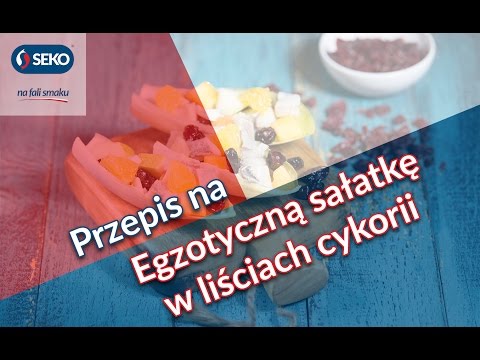 🐟 🥗 Egzotyczna sałatka w liściach cykorii | SEKO | Przepis