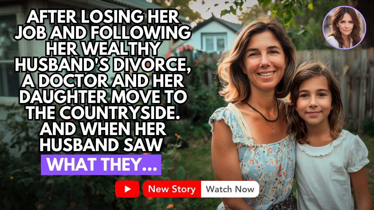 AFTER LOSING HER JOB FOLLOWING A DIVORCE FROM HER WEALTHY HUSBAND, A DOCTOR AND HER DAUGHTER...