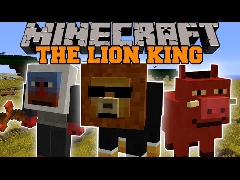 Minecraft: LION KING MOD (3 EPIC DIMENSIONS, QUESTS, AND STORY!) Mod Showcase