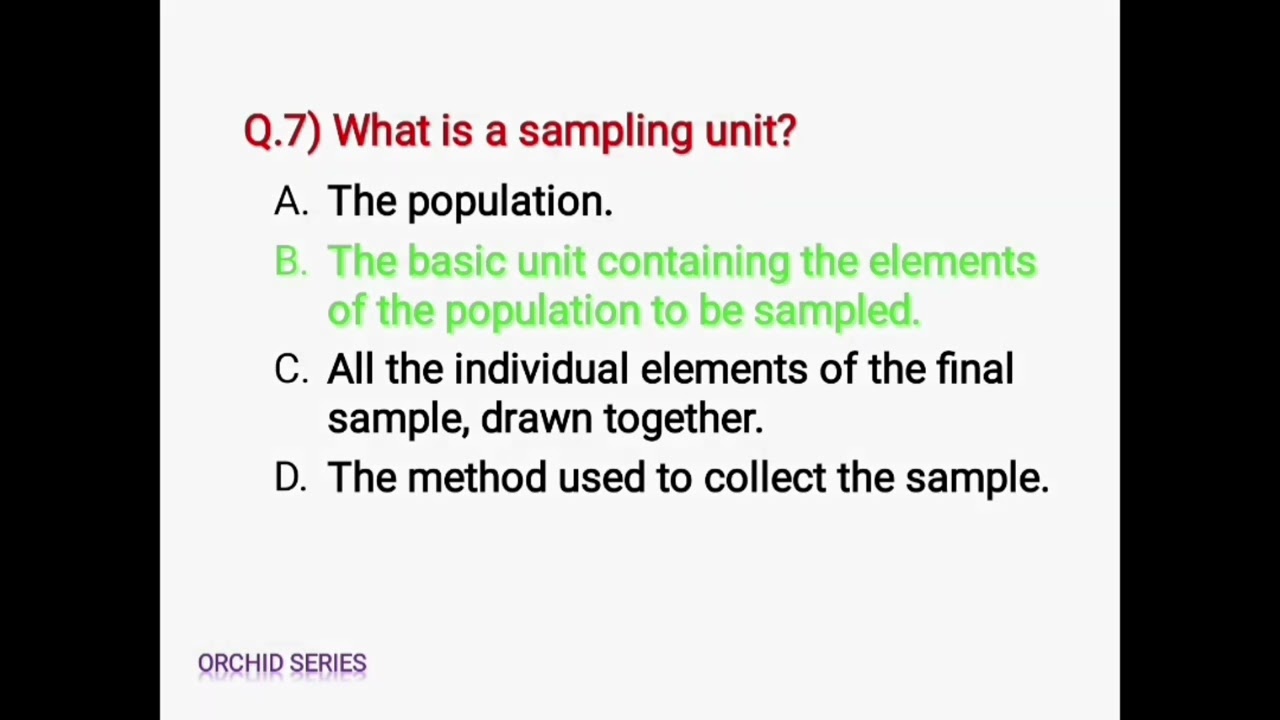 Important Questions on Research Methodology || MCQ's on sampling methods || PhD entrance exam ||