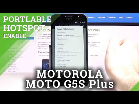 How to Enable Portable Hotspot in MOTOROLA Moto G5S Plus – Wi-Fi Sharing