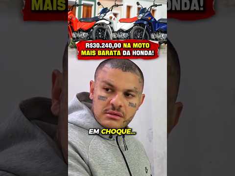 R$30.240,00 em uma Pop 110?! A Moto MAIS BARATA da HONDA... #toguro #motos #carros