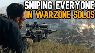 Sniping Everyone In Warzone Solos...