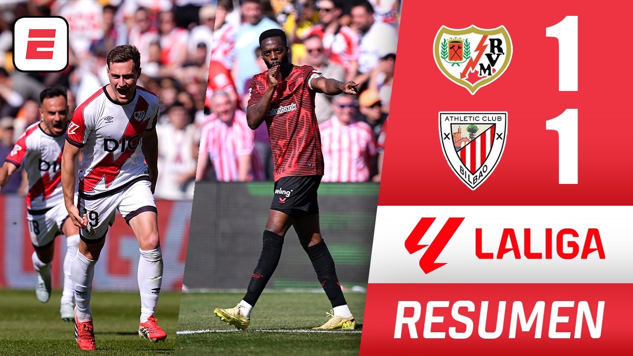 RAYO VALLECANO y ATHLETIC CLUB repartieron puntos con empate 1-1 en VALLECAS | La Liga
