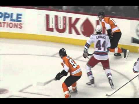Nikolay Zherdev scores vs the Rangers - 11-4-10