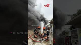 Fire at Tampines building forces evacuation of workers and nearby students