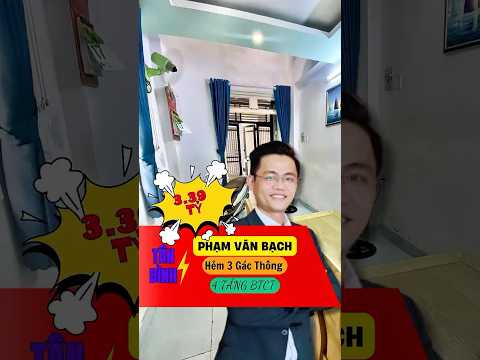 Nhà 4 Tầng BTCT – Tân Bình – HẺM 3m THÔNG SÁT XE HƠI – Sổ Nở Hậu – Chỉ 3.39 Tỷ 