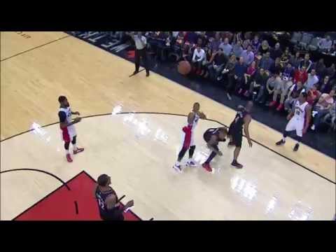 Raptors Highlights: Lowry Fakes And-One - March 15, 2015