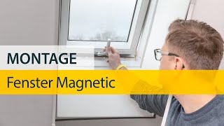 Montage Insektenschutz mit Magnetrahmen für Fenster von Schellenberg - einfach Magnetic