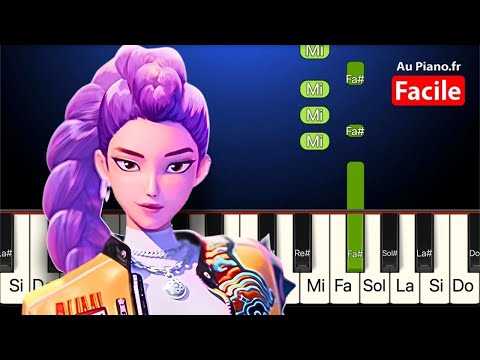 Golden KPOP Demon Hunters | Piano Tutorial TRÈS FACILE (Synthesia)