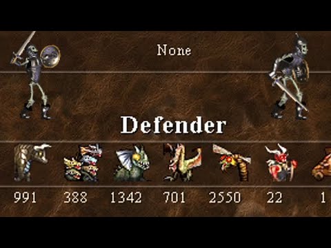 Heroes 3: The triumphant return of the Skeleton Warriors - Defeating legions of Fortress troops!