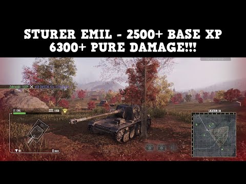 Sturer Emil "6300+ PURE DAMAGE" Gameplay at "REDSHIRE" map - WoT Console