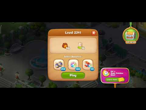 Gardenscapes Level 2341 Walkthrough "No Boosters Used"
