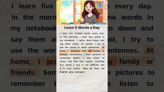 Learn 5 English Words Every Day | English Reading and Listening Practice #easyenglish #english