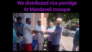 Nombhu Kanji distributed by Anna Vaaraahi Charitable Trust at Mandaveli