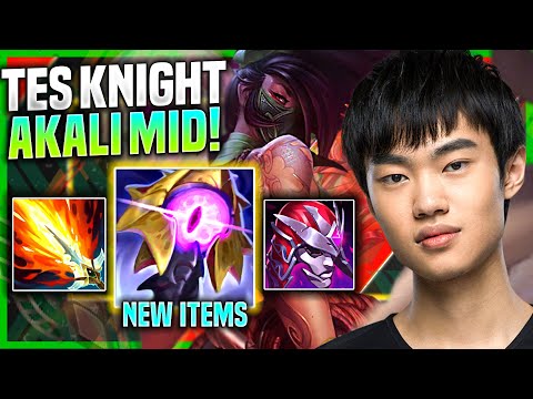 KNIGHT PICKS AKALI WITH NEW ITEM RIFT MAKER! - TES Knight Plays Akali Mid vs Lucian! | Preseason 11