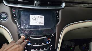 2013 Cadillac Xts  Radio display Not working The Display and human interface control Module Replace