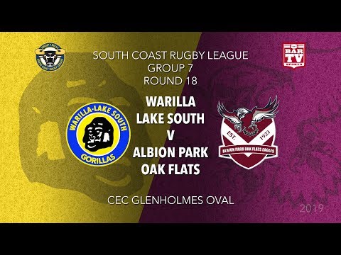 2019 Group 7 RL - Round 18 - Warilla Lake South Gorillas v Albion Park-Oak Flats Eagles