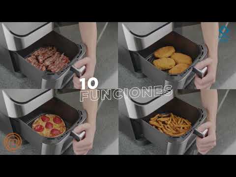 thumbnail video image 2 of Freidora de Aire Hukën MasterChef the TV Series Easy View 6 L MK-AF-6WT, 2 of 8
